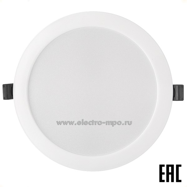 С08. Светильник 412408 GLP-RW3-18BT-175-6 18Вт 6500К 1860Лм светод. встр. d-176мм белый IP40 (General)