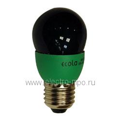 24105.Л4105 Лампа 9Вт K7CG09ECB Е27 компактная люмин. энергосберегающая зелёная (Ecola)