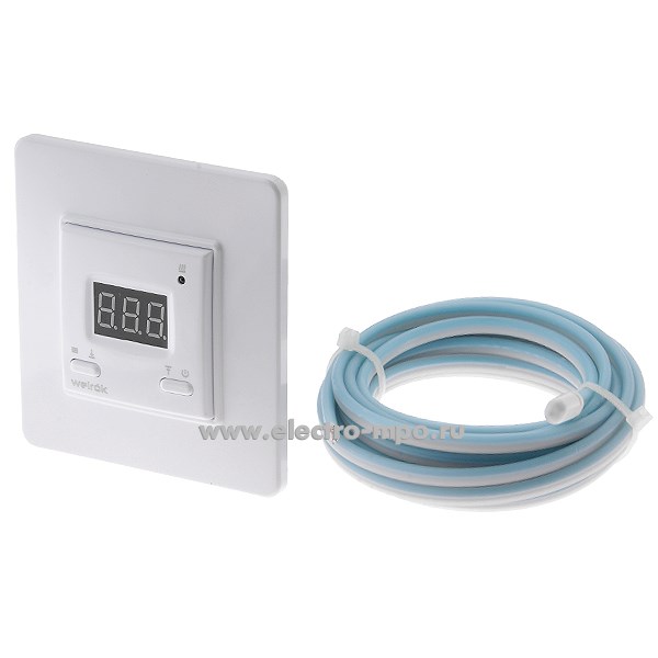 П9814. Терморегулятор Welrok kt Т=-20…+10 град.С 16А 220В (Велрок Россия)