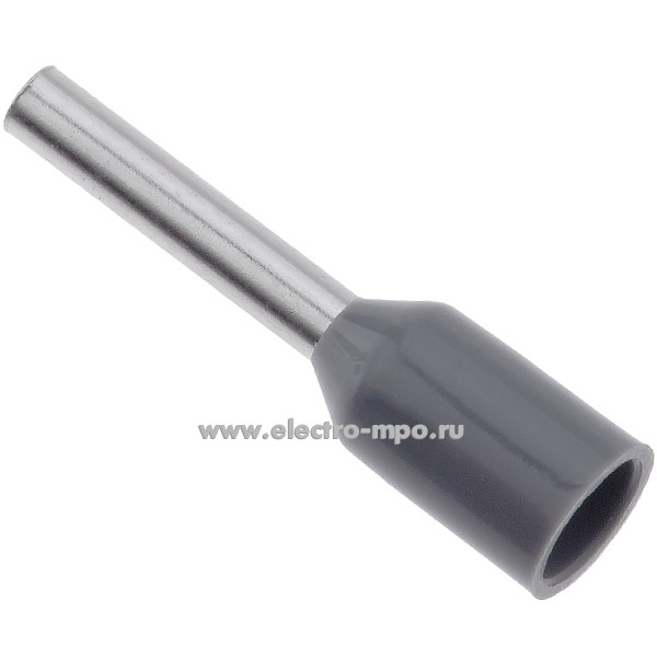 Г3925. Наконечник 79436 НШВИ 0,75-8 медный 0,75мм2 втулочный изолированный на 1 провод, ПВХ (КВТ)