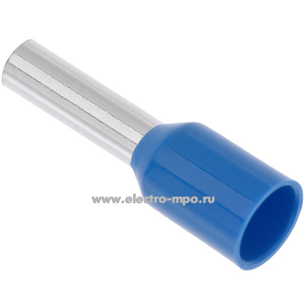 Г3935. Наконечник 79443 НШВИ 2,5-8 медный 2,5мм2 втулочный изолированный на 1 провод, ПВХ (КВТ)