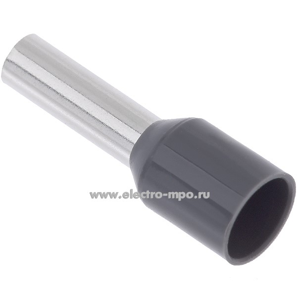 Г3939. Наконечник 79446 НШВИ 4,0-9 медный 4мм2 втулочный изолированный на 1 провод, ПВХ (КВТ)