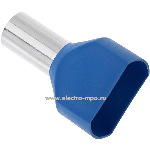 Г3964. Наконечник 79473 НШВИ (2) 16-14 медный 16мм2 втулочный изолированный на 2 провода, ПВХ (КВТ)