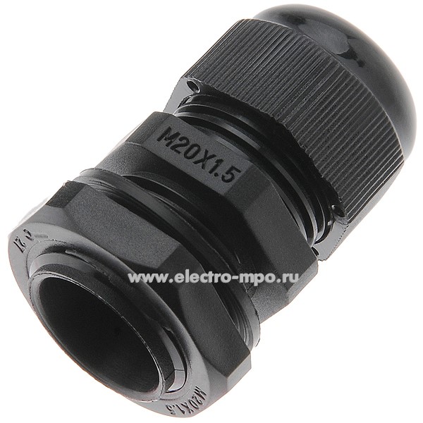 Т2322. Сальник 85477 M-L 20 с удлинённой резьбой, с контргайкой (D кабеля 6-12мм, IP68) (Fortisflex)