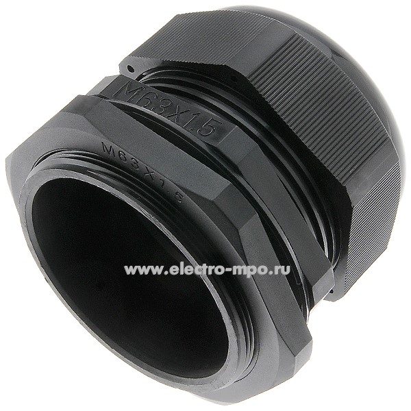 Т2327. Сальник 85482 M-L 63 с удлинённой резьбой, с контргайкой (D кабеля 37-44мм, IP68) (Fortisflex)