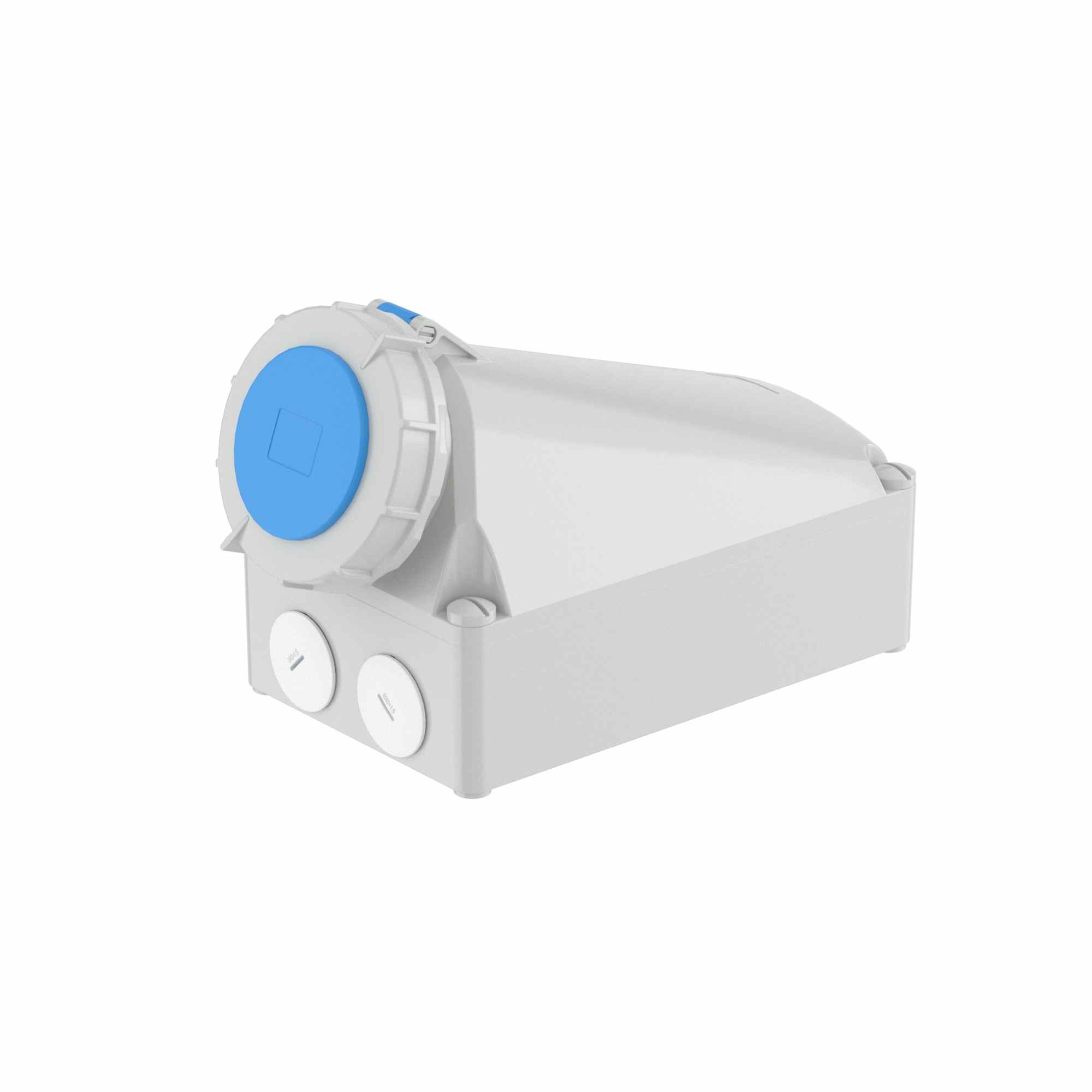 Р57. Розетка DIS51512553 настенная WS IP67 125A 2P+E 230В (ДКС)