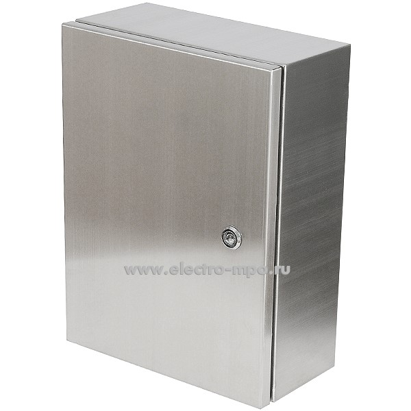 Е5053. Шкаф SP-B3-403015  IP65 400х300х150мм из нержавеющей стали с монтажной платой (Saipwell)