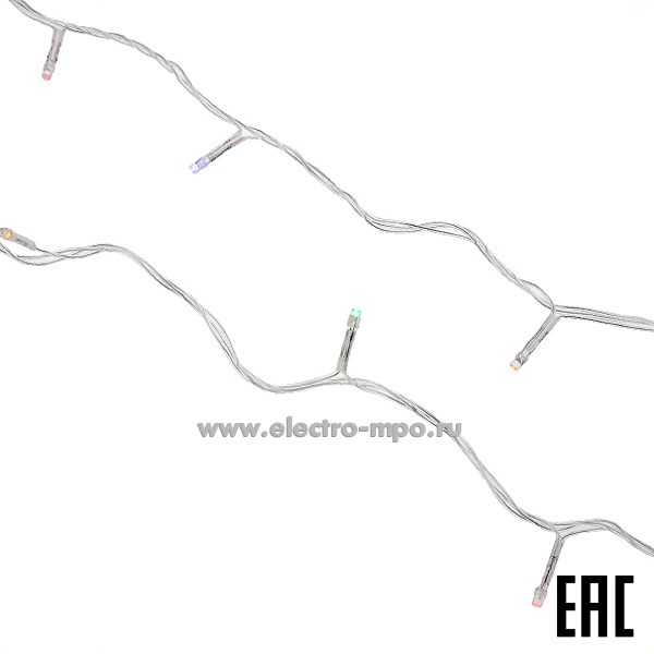 С5092. Светодиодная гирлянда "Твинкл лайт" 303-189 220В 10м 80LED мультиколор свет IP20 (NEON-NIGHT)