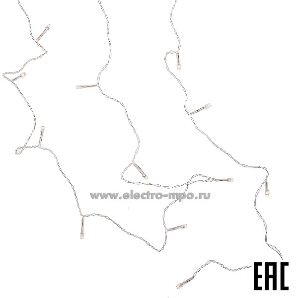 С5026. Гирлянда светодиодная Б0051872 "Дождь/Занавес" ENIG-320W 220В 3х2м 320LED тёплый свет IP20 (ЭРА)