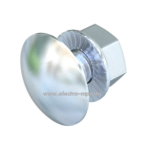 М9990. Болт 6406122 FRSB М6х12мм с плоской головкой в комлпекте с комбинированной гайкой (OBO Bettermann)