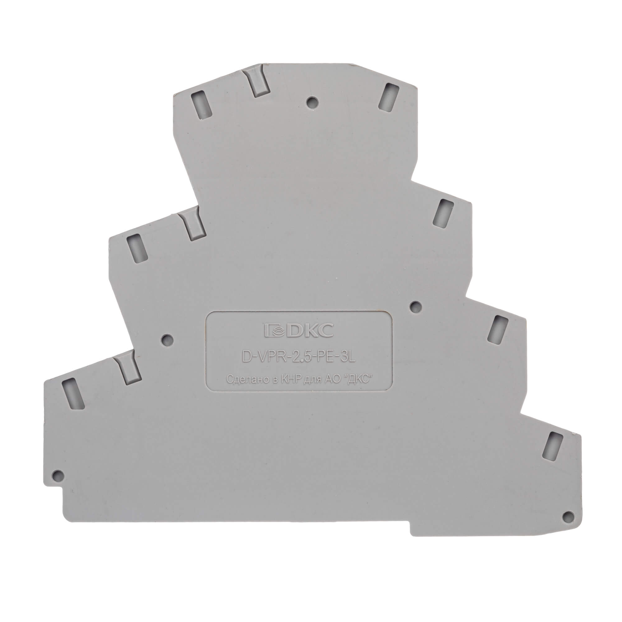 К23. Изолятор D-VPR-2.5-3L торцевой для клеммы  (ДКС)