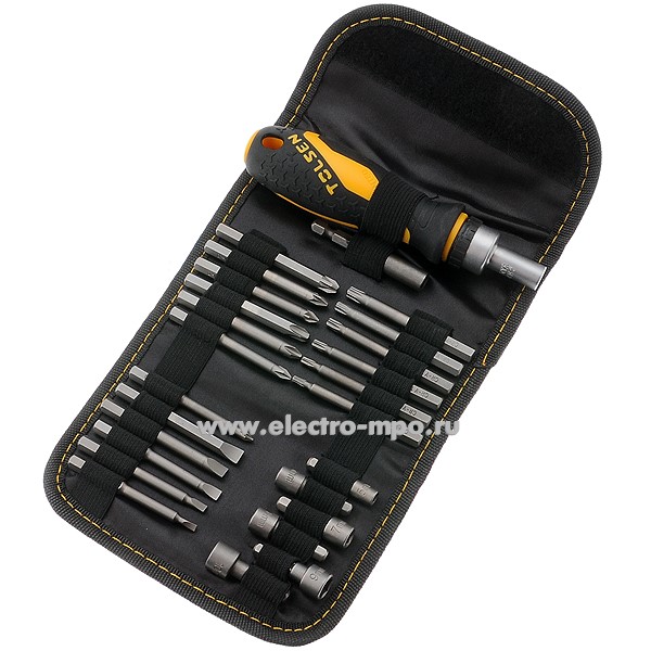 И3037. Набор 20186 бит с отверткой битодержателем (Tolsen, Китай)