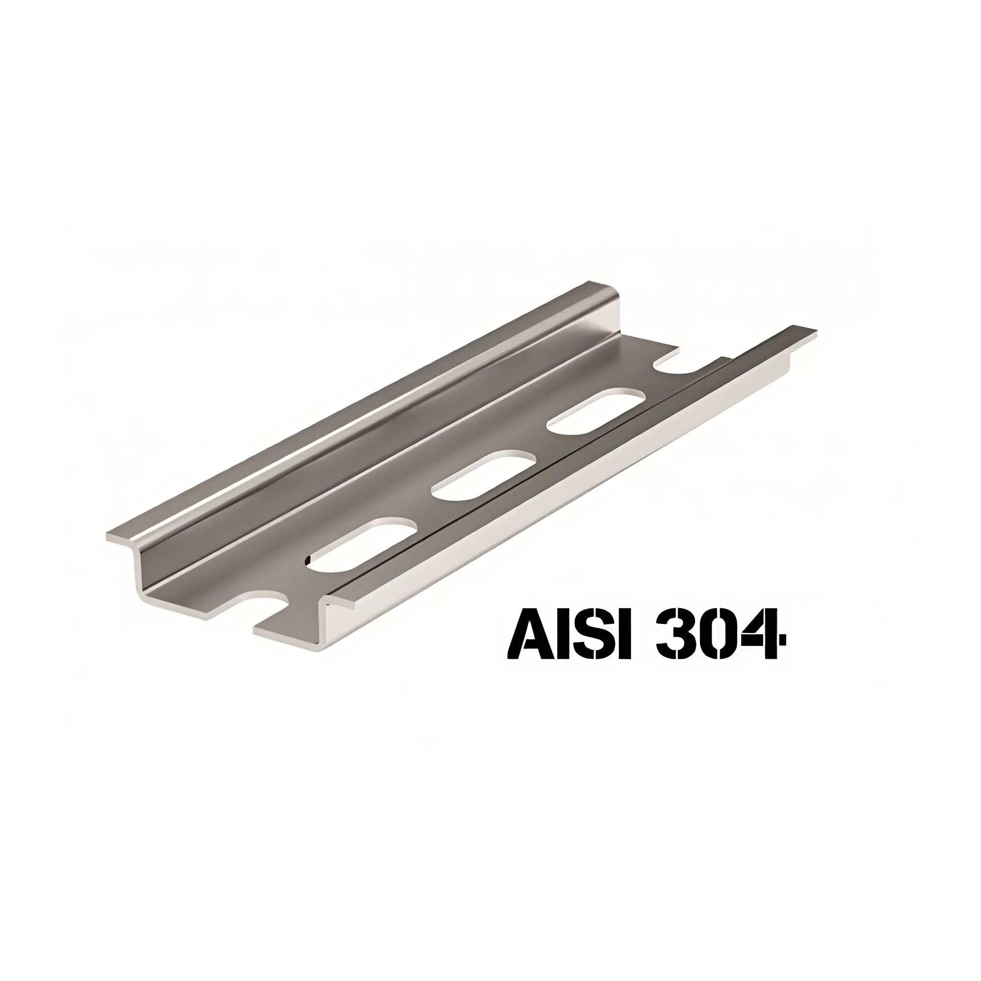 Б25. DIN-рейка 02140SS из нержавеющей стали, перфорированная OMEGA 3F, L-2000мм  (ДКС)