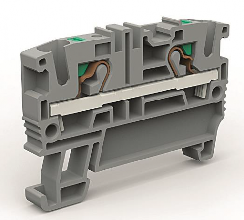 К23. Проходная ZEFC400GR клемма 2 точки подключения на 4 кв.мм (замена на  (ДКС)