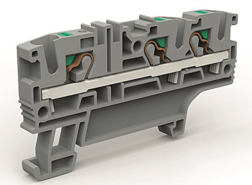 К23. Проходная ZEFC410GR клемма 3 точки подключения на 4 кв.мм (замена на  (ДКС)