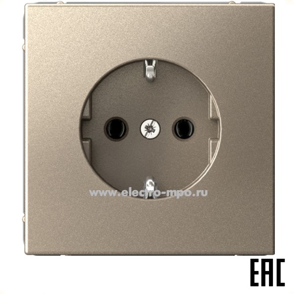 Р34. Механизм ArtGallery GAL000543S розетки "евр" безвинт. зажим с/п шампань (Systeme Electric)