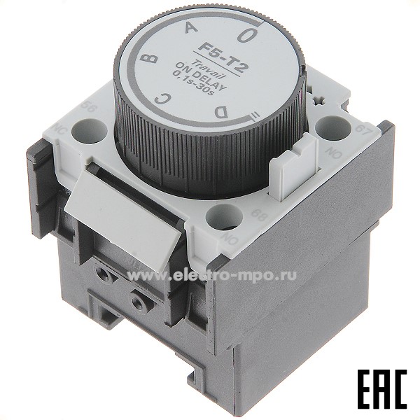 А9872. Приставка выдержки времени F5-T2  258022  1з+1р  0,1-30с при включении (CHINT)