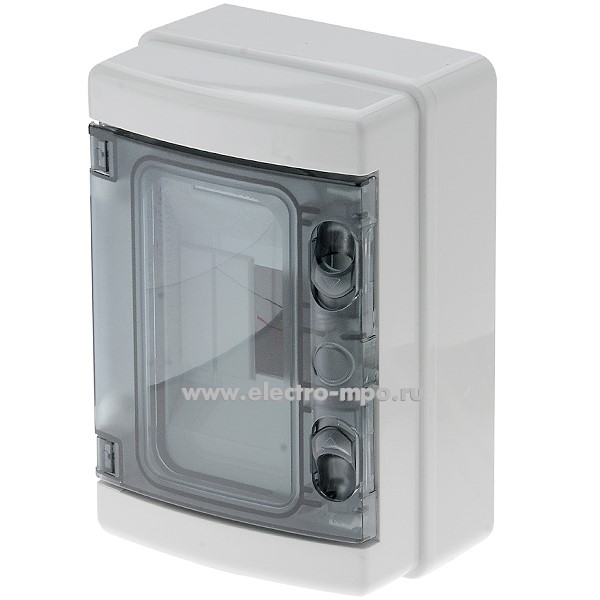 Е0720. Бокс HA 4WAYS навесной на 4 модуля прозрачная дверь IP65 без клеммника (Электромонтаж)