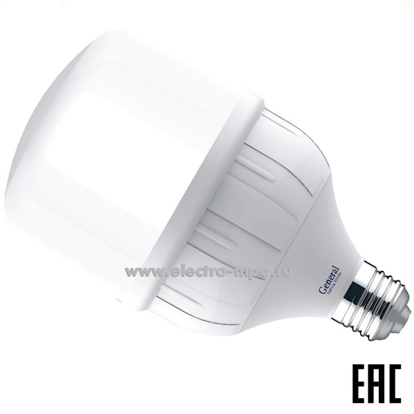 Л12. Лампа 80Вт 694300 GLDEN-HPL-100ВТ-230-E27-6500К 7000Лм светодиодная дневной свет (General)