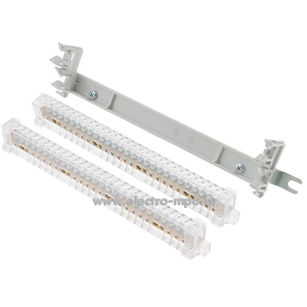 Э1693. Блок шин ноль ZK219 на 27 присоединений 80А к шкафам типа В С G (ABB)