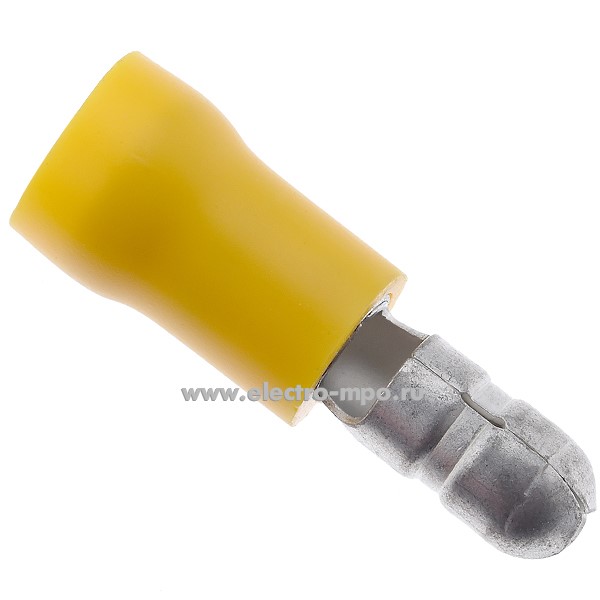 69808.Г9808 Наконечник  00330 латунный 4,0-6,0мм2 "вилка" d=5мм изолированный, ПВХ (ВМ)