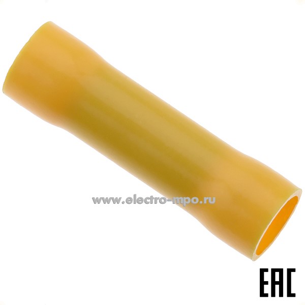 Г9912. Гильза 47520 ГСИ 6,0 медная 4-6мм2 соединительная изолированная, ПВХ (КВТ)