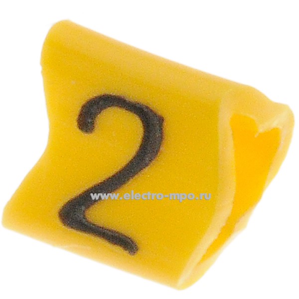 М3502. Маркер PY-01003BV40.2 символ "2" 0,2-0,75 мм2 (Partex)