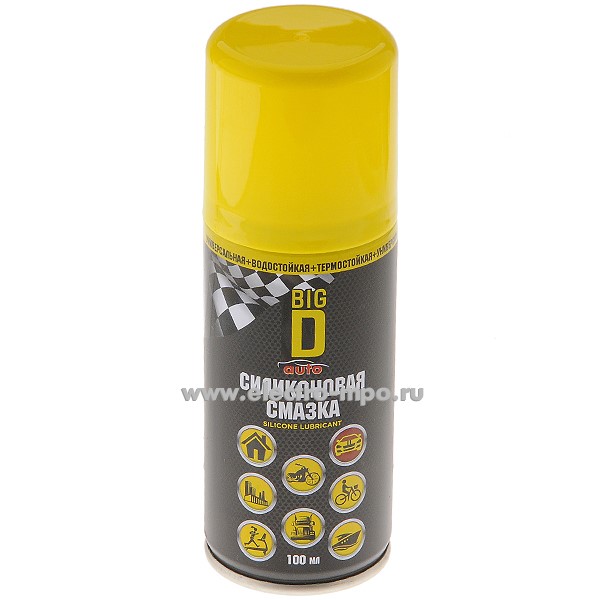 М6824. Смазка BIG D SIG06BD02 силиконовая 100мл (Россия)