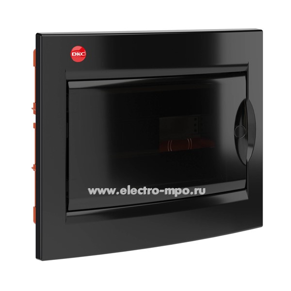 Е1047. Бокс 82512 RAM base встраиваемый черный 12 модулей прозрачная дверь IP41 без клеммника (ДКС)