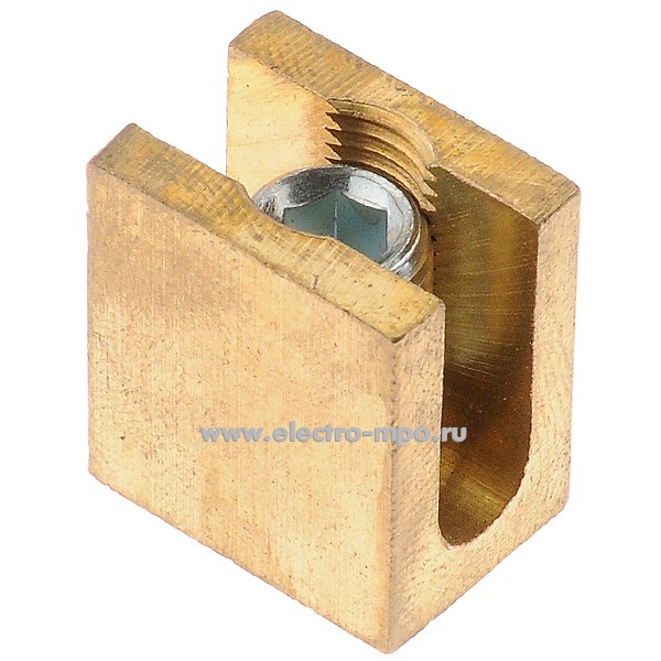 69301. Г9301 Гильза DCCNT-U5010 U-образная латунная (10-50)х(2,5-6)мм2 зажимная 1 винт (Contact Italia, Ит