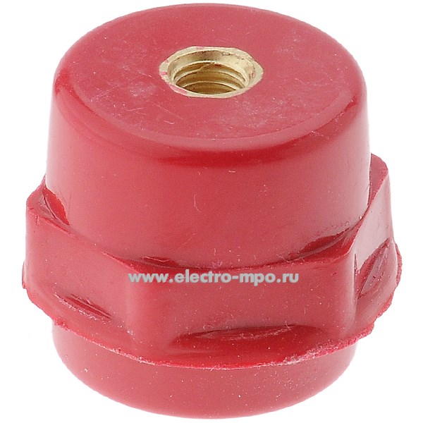 Э3018. Изолятор SM25 пластмассовый опорный высота 25мм с отверстиями М6 ADL16-001 (ANDELI)