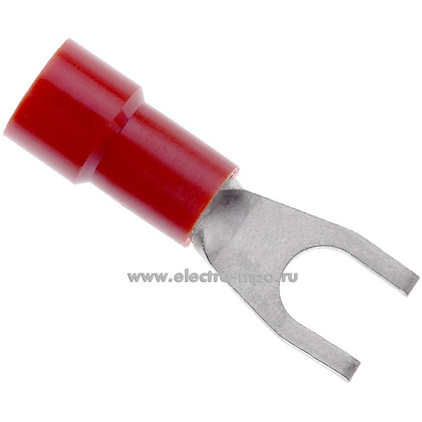 68525.Г8525 Наконечник 620C/4 медный 0,5-1мм2 вилочный изолированный красный (Gustav Klauke)