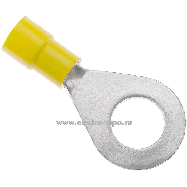 Г8557. Наконечник  00343 медный 6-10 кольцевой 6мм2 изолированный желтый, ПВХ (ВМ)