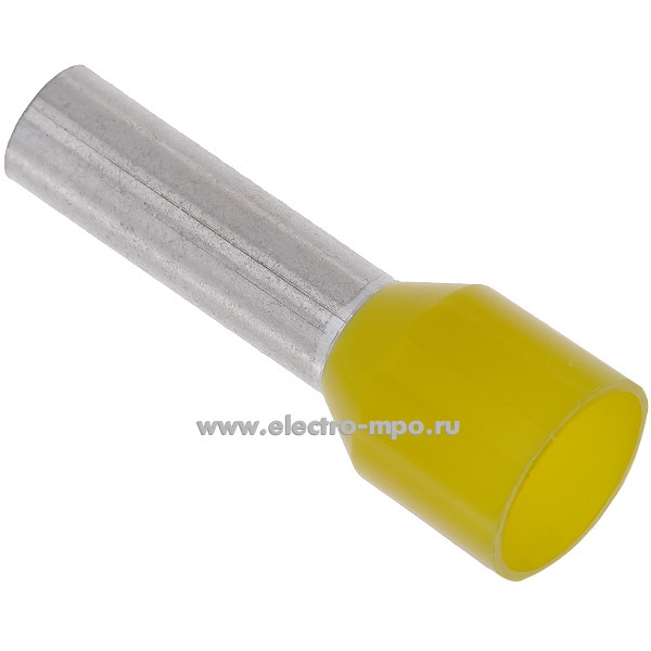 Г8113. Наконечник  00610 медный 6мм2 втулочный изолированный на 1 провод, ПВХ (ВМ)