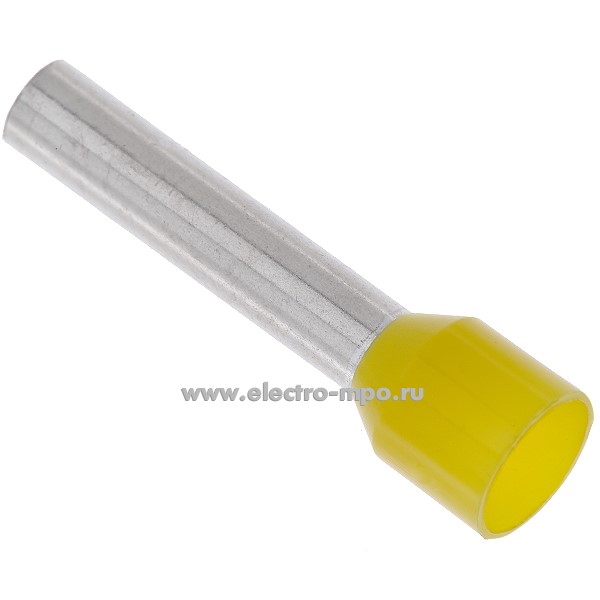 Г8114. Наконечник  00611 медный 6мм2 втулочный изолированный на 1 провод, ПВХ (ВМ)