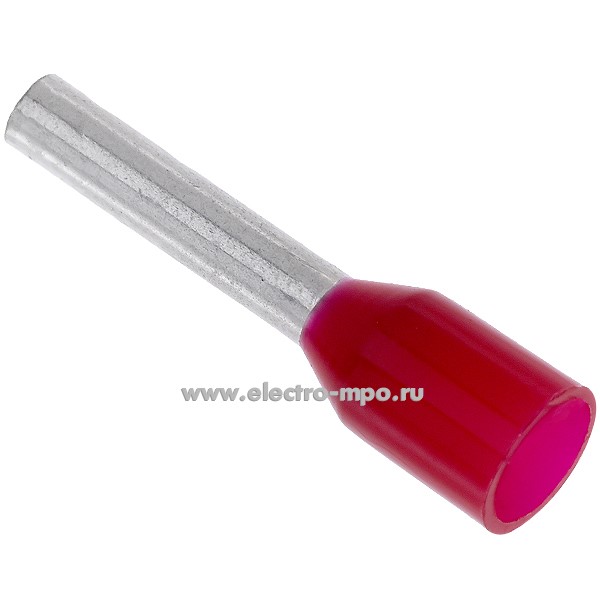 Г8103. Наконечник  00603 медный 1мм2 втулочный изолированный на 1 провод, ПВХ (ВМ)