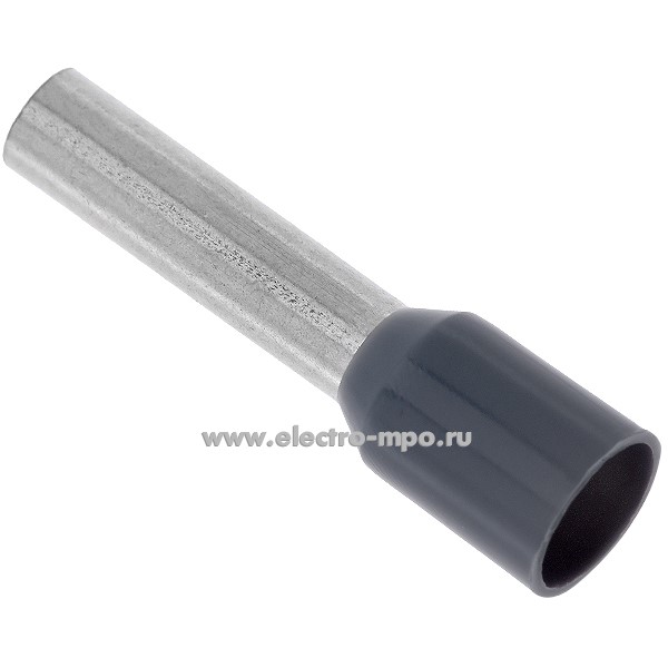 Г8111. Наконечник  005081 медный 4мм2 втулочный изолированный на 1 провод, ПВХ (ВМ)