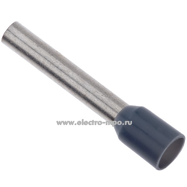 Г8112. Наконечник  00509 медный 4мм2 втулочный изолированный на 1 провод, ПВХ (ВМ)