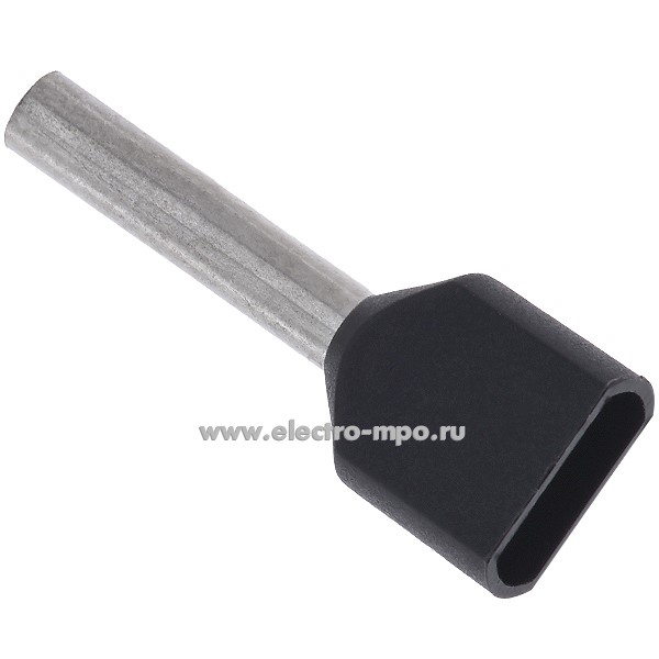 Г8137. Наконечник  00657 медный 1,5мм2 втулочный изолированный на 2 провода, ПВХ (ВМ)