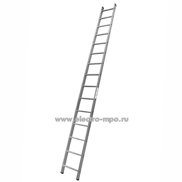 В6037. Лестница 5115 профессионал. универсал. алюм. 1 секция L=4,22м (Алюмет Россия)