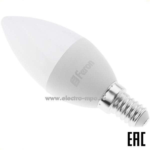 Л0135. Лампа 13Вт 38108 LB-970 C37 13W Е14 1105Лм 4000К светодиодная "свеча" х/б свет (Feron)
