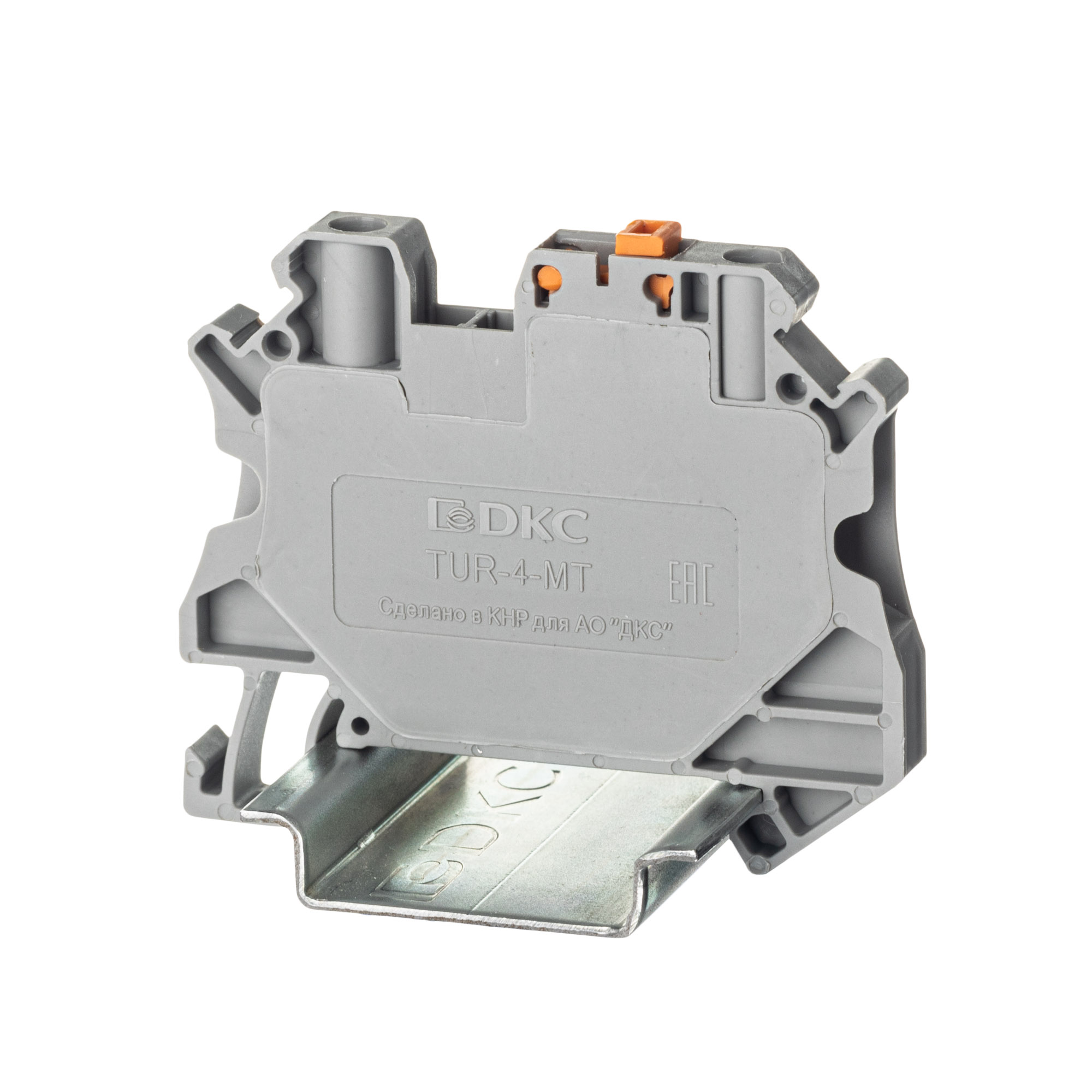 К2232. Клемма TUR-4-MT расцепительная, винтовой зажим, 2 точки подключения, 4 кв.мм,  (ДКС)