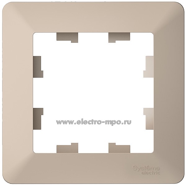 Ю32. Рамка-1 AtlasDesign Air ATN221201 песочный/дымчатый белый (Systemе Electric)