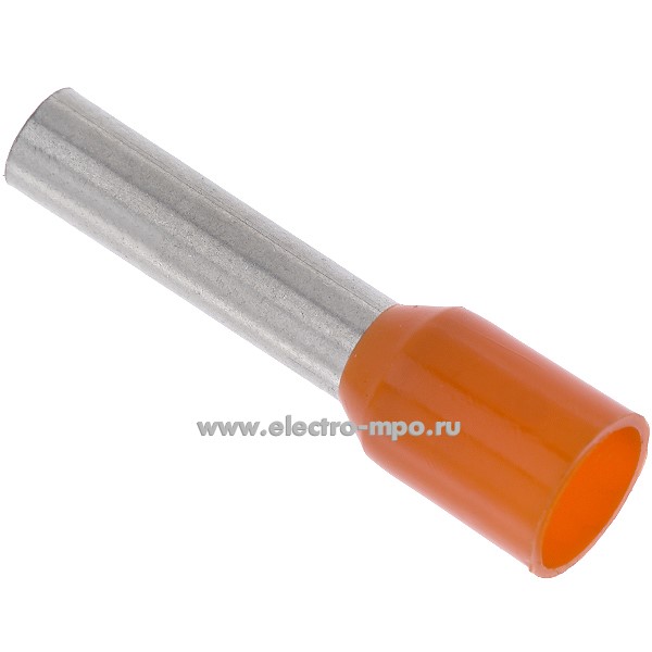 68238.Г8238 Наконечник 174/12 медный 4мм2 втулочный изолированный на 1 провод (Gustav Klauke)