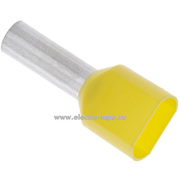 68262.Г8262 Наконечник 875/14 медный 2х6мм2 втулочный изолированный на 2 провода (Gustav Klauke)