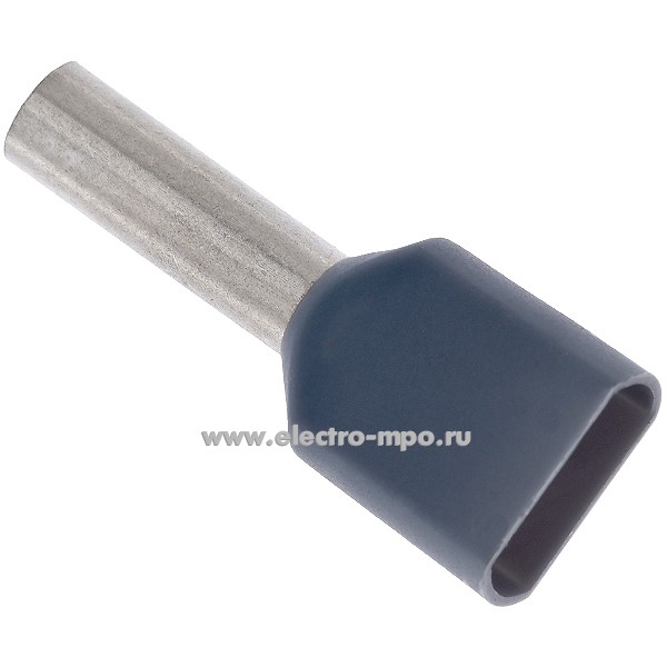 68261.Г8261 Наконечник 874/12 медный 2х4мм2 втулочный изолированный на 2 провода (Gustav Klauke)
