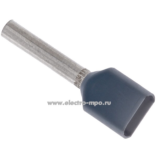 68255.Г8255 Наконечник 870/10 медный 2х0,75мм2 втулочный изолированный на 2 провода (Gustav Klauke)