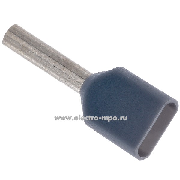 68254.Г8254 Наконечник 870/8 медный 2х0,75мм2 втулочный изолированный на 2 провода (Gustav Klauke)