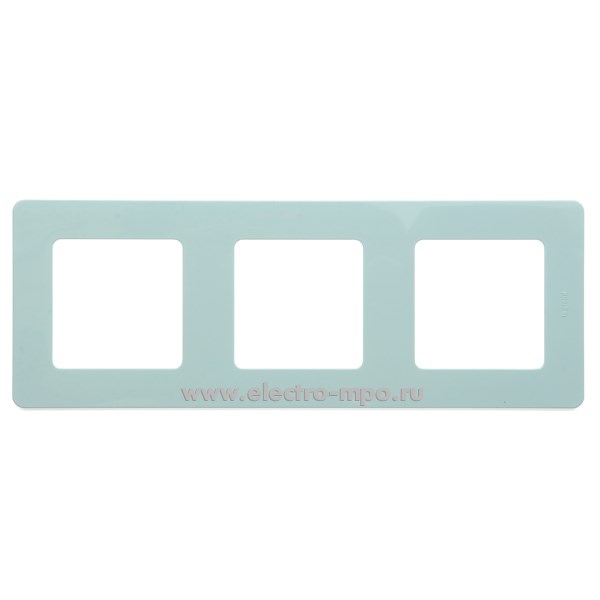 Ю5788. Рамка-3 Inspiria 673955 мятная (Legrand/Daccord)