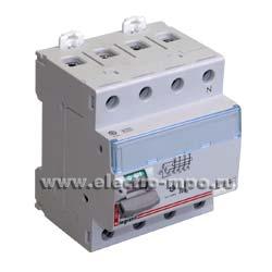 А2042. Устройство защитного отключения DX 08995 (тип АС) 63А-30мА 230/400В 3P+N 4мод. (Legrand)
